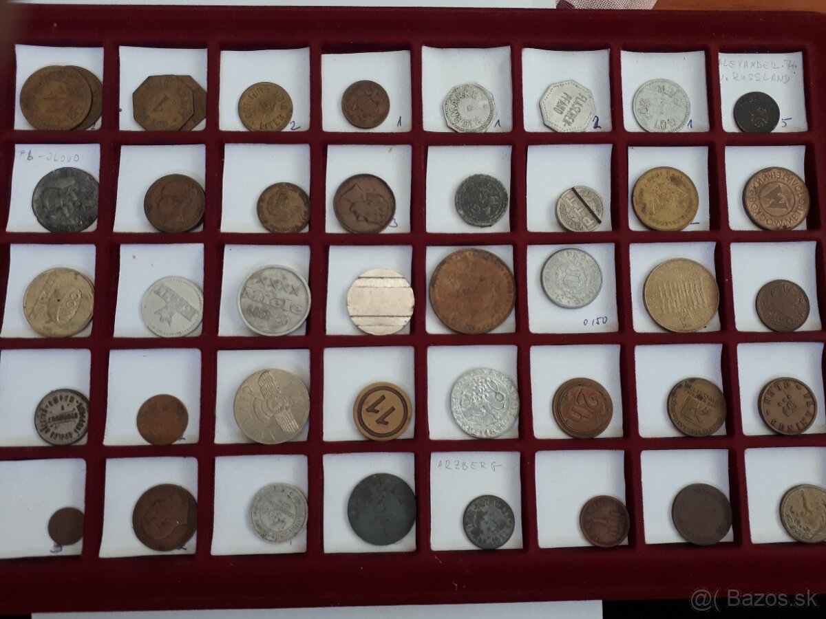 Žetóny učelove známky