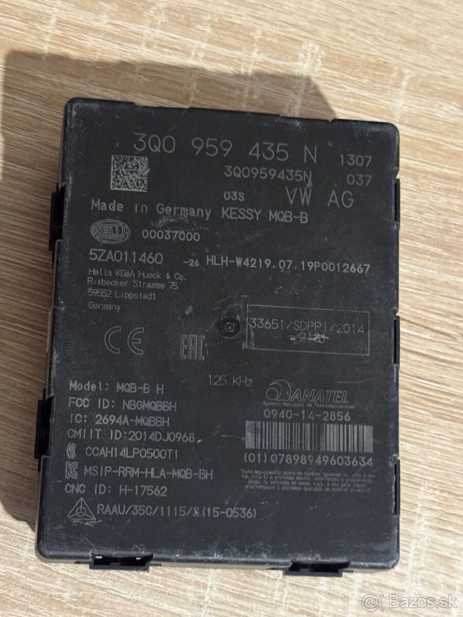 Riadiaca jednotka skoda 3Q0959435N