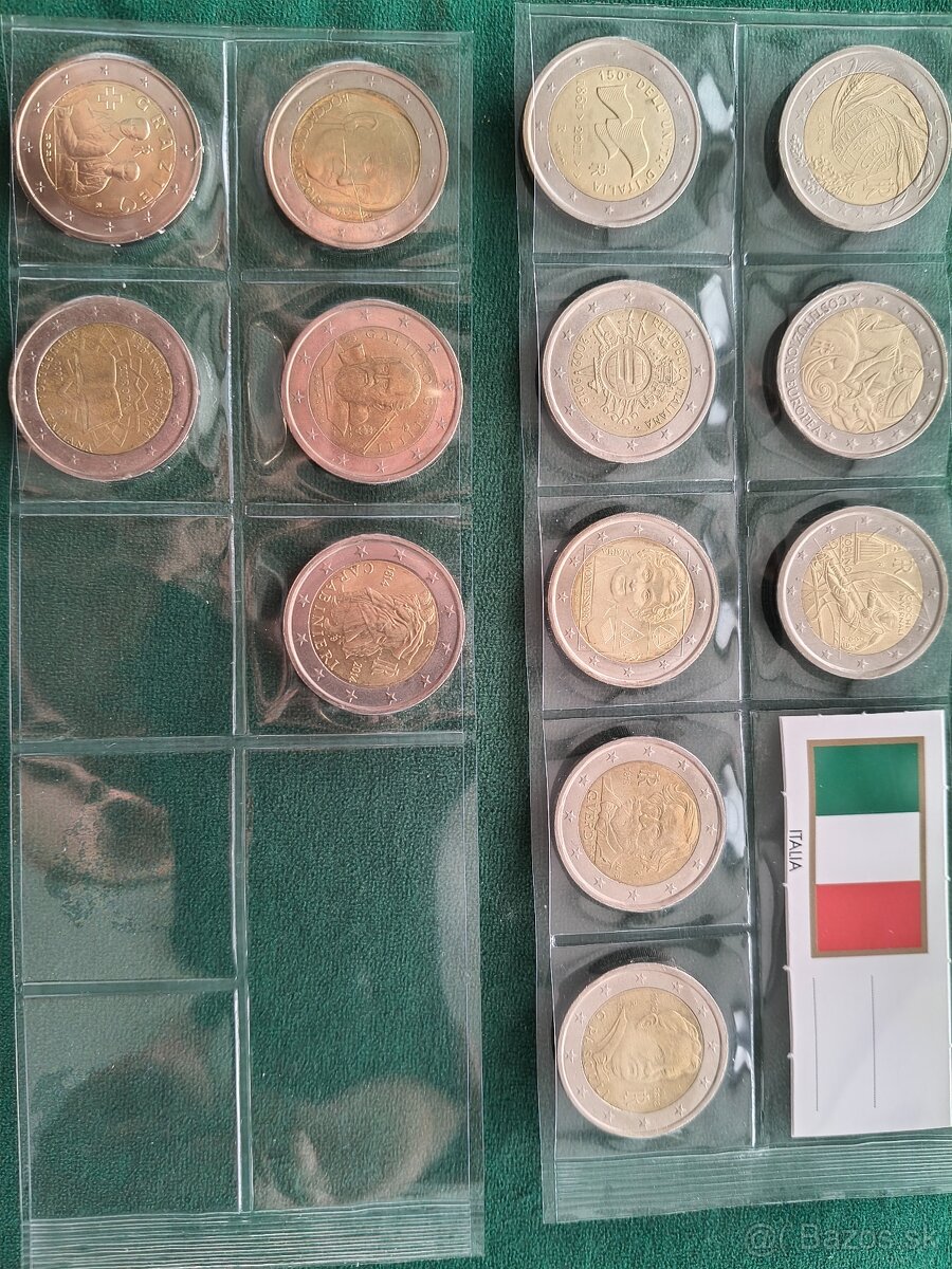 2 eurové mince Taliansko