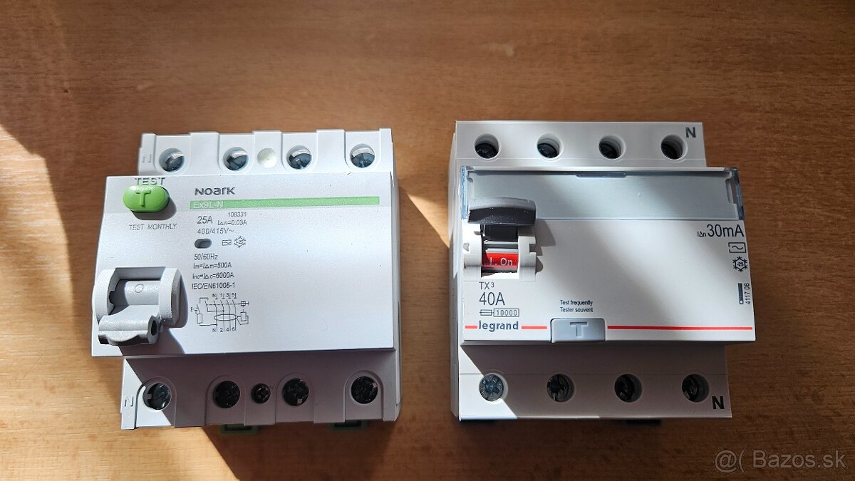 Istic OEZ B 32A chránič 25A Prúdový chránič 40A