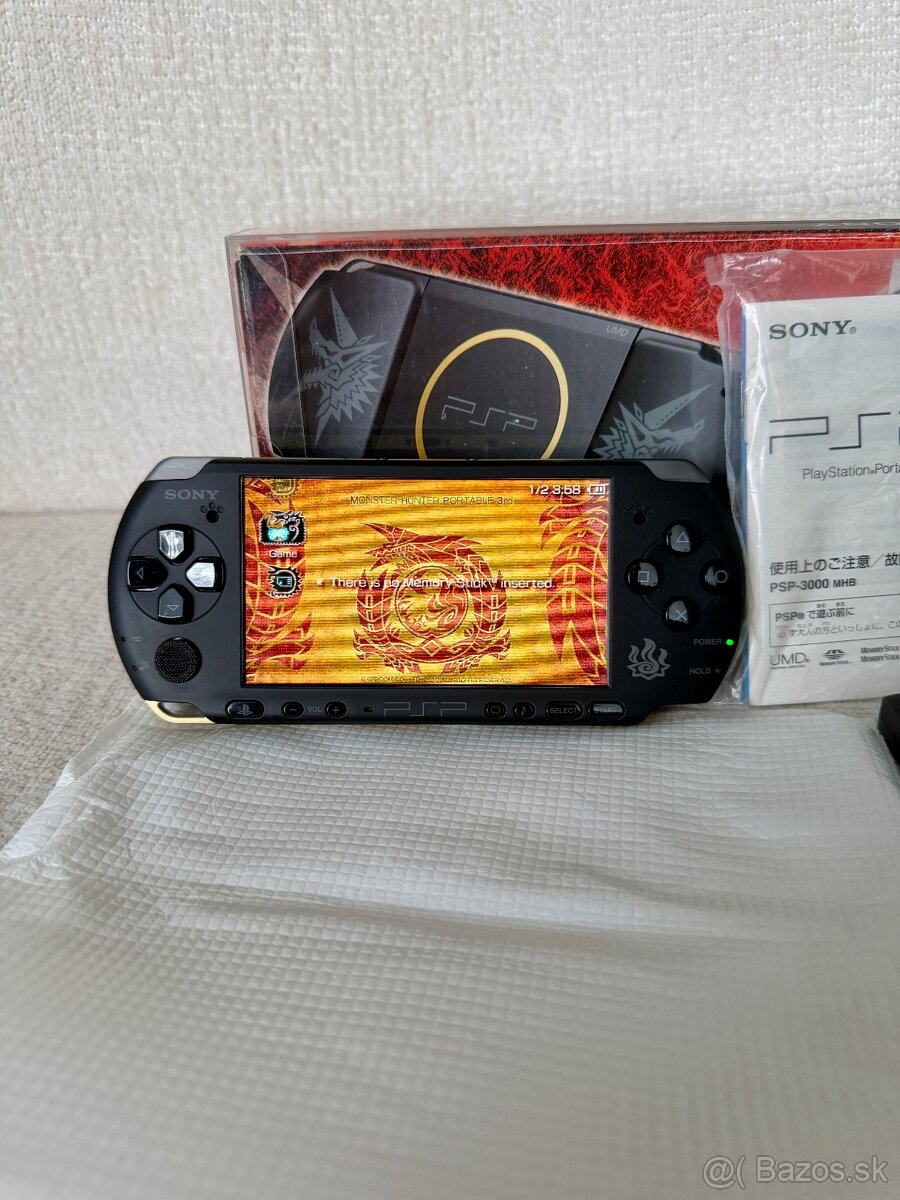 PSP 3000 - Monster hunter limited edition