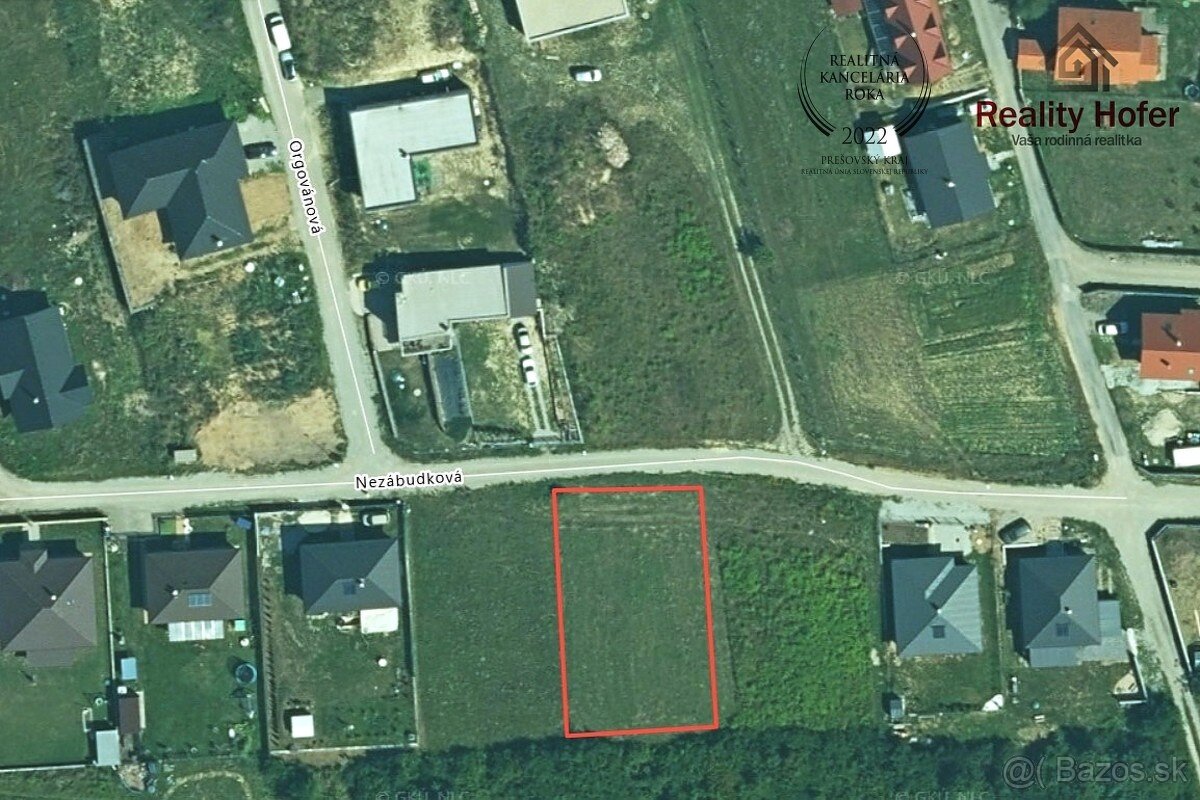 Pozemok na výstavbu RD, 821 m2,Fintice, Prešov