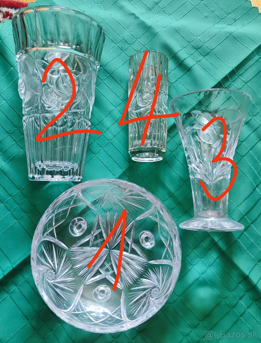 Misa + 3 vázy