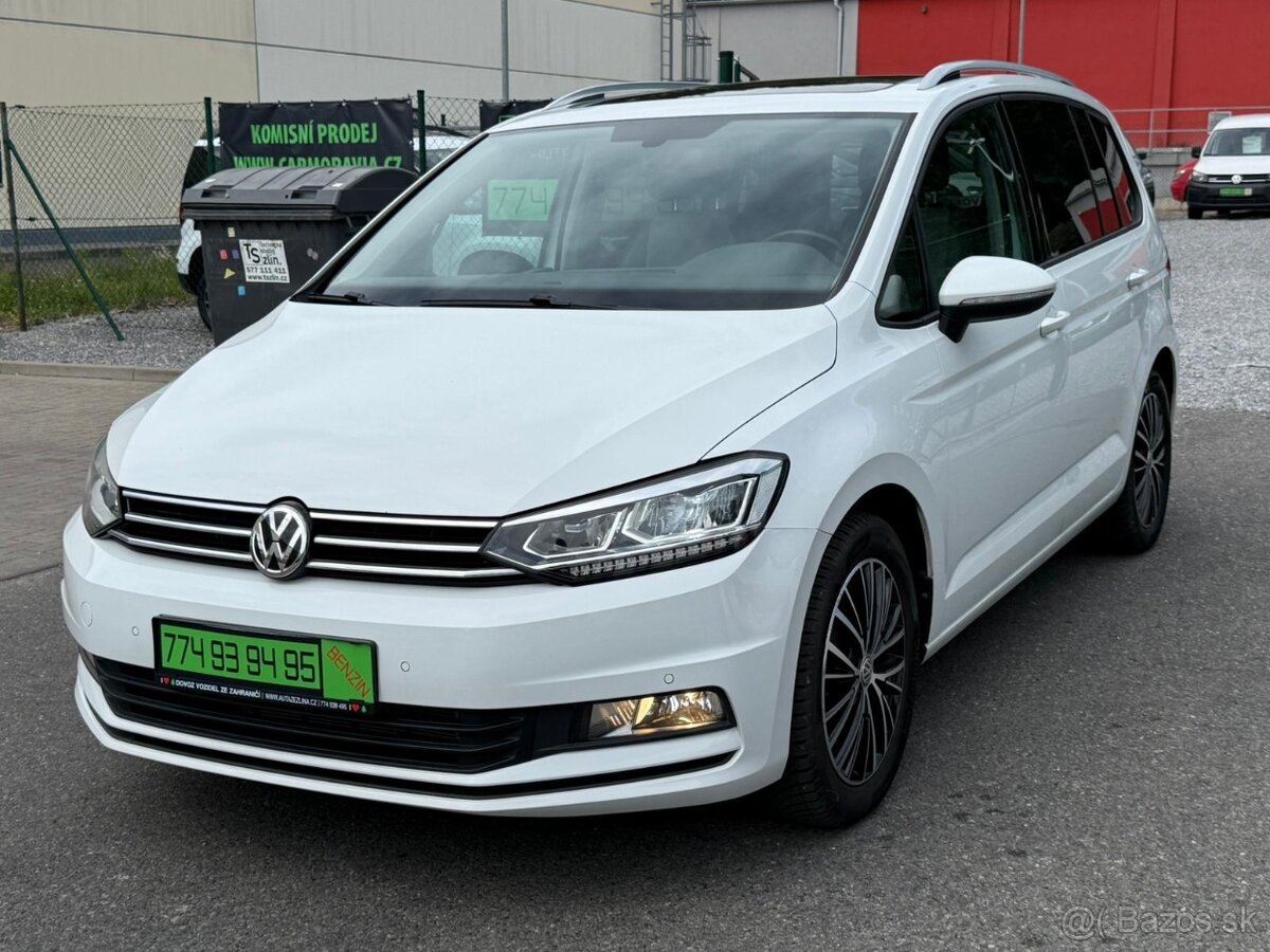 ►VW TOURAN 1,4 TSI - 110 kW, PARKO. SENZORY, NAVI ◄