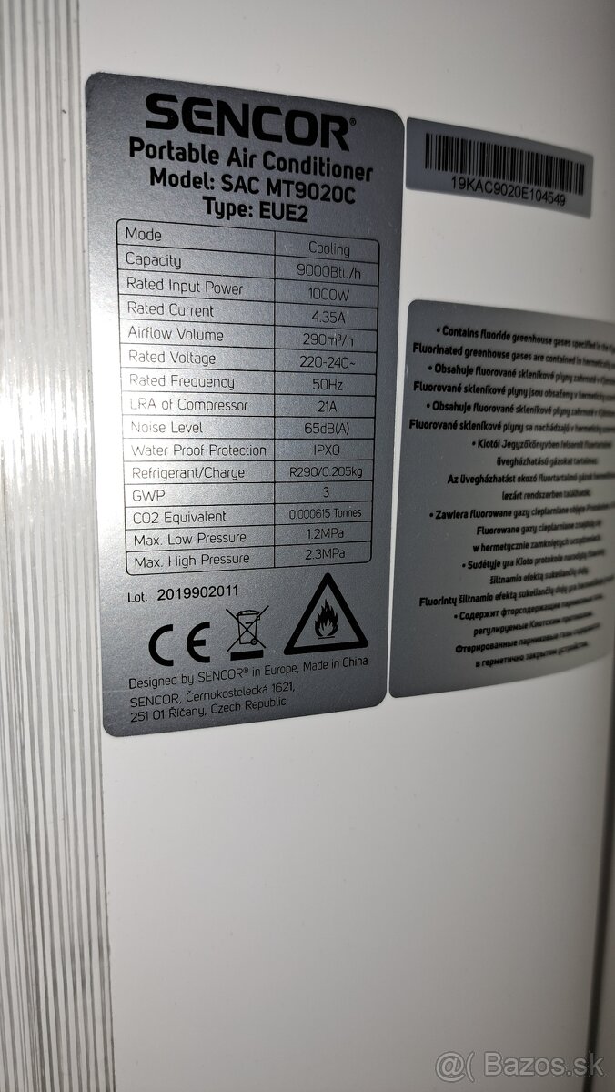 Prenosná klimatizacia Sencor