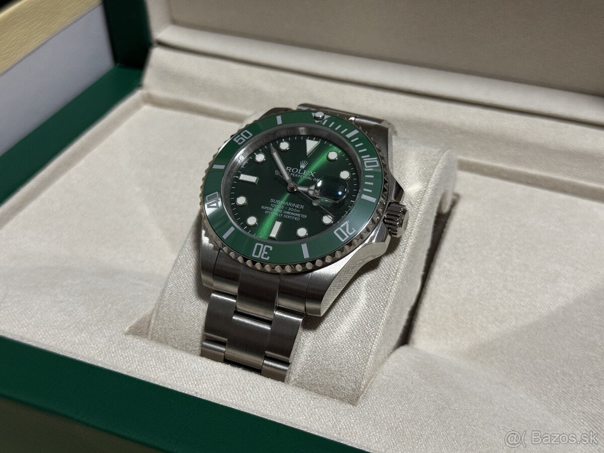 Rolex Hulk Submariner Automatické Zelené Hodinky Na Predaj