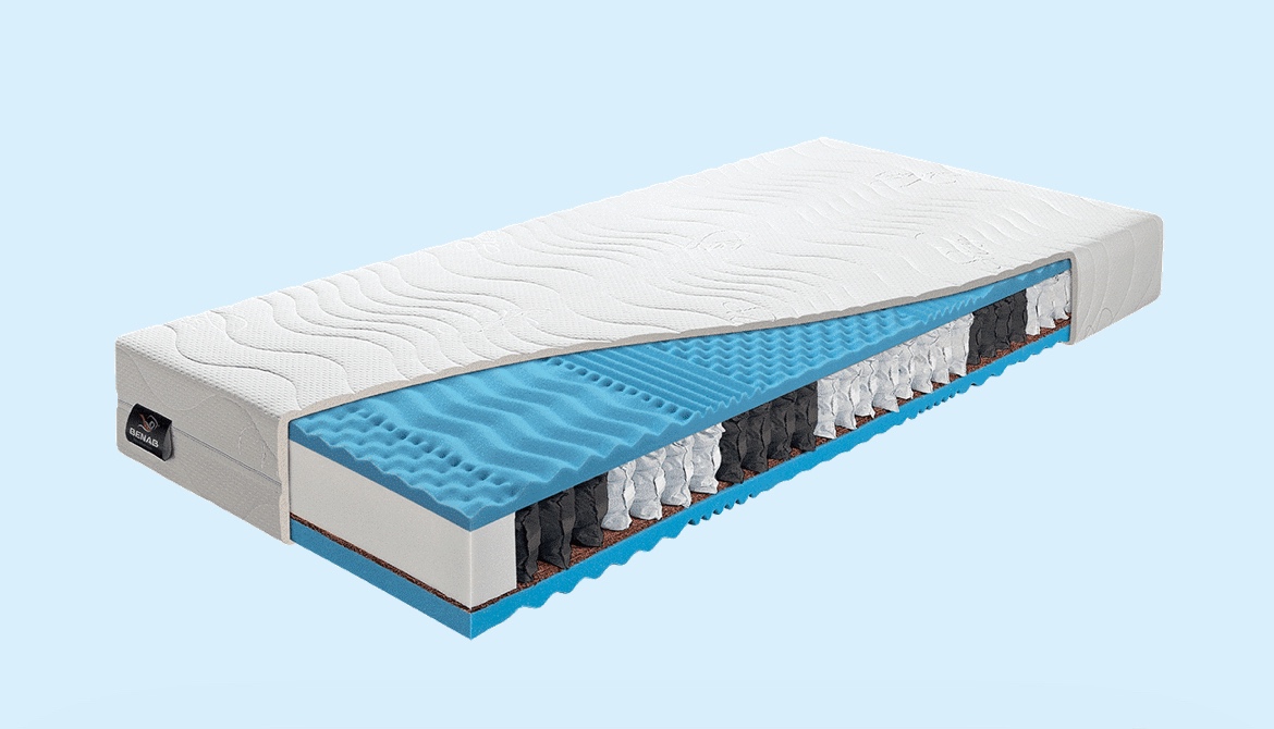 Matrace, taštičkové, pružinové Benab 90x200