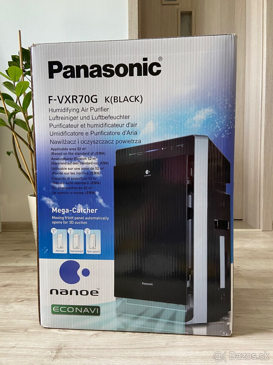 NOVÁ čistička vzduchu Panasonic F-VXR70G (K-black)