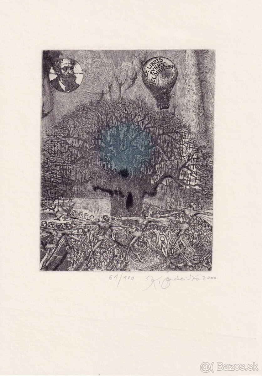 predam grafiky ex-libris Karol Ondreička