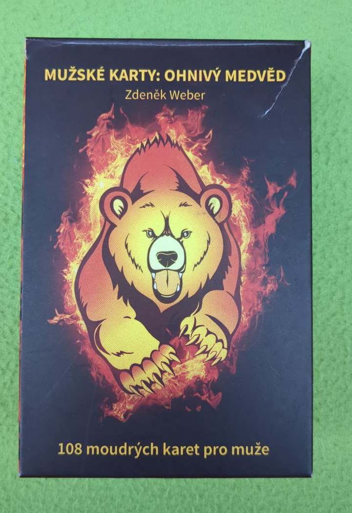 Mužské karty Ohnivý medvěd