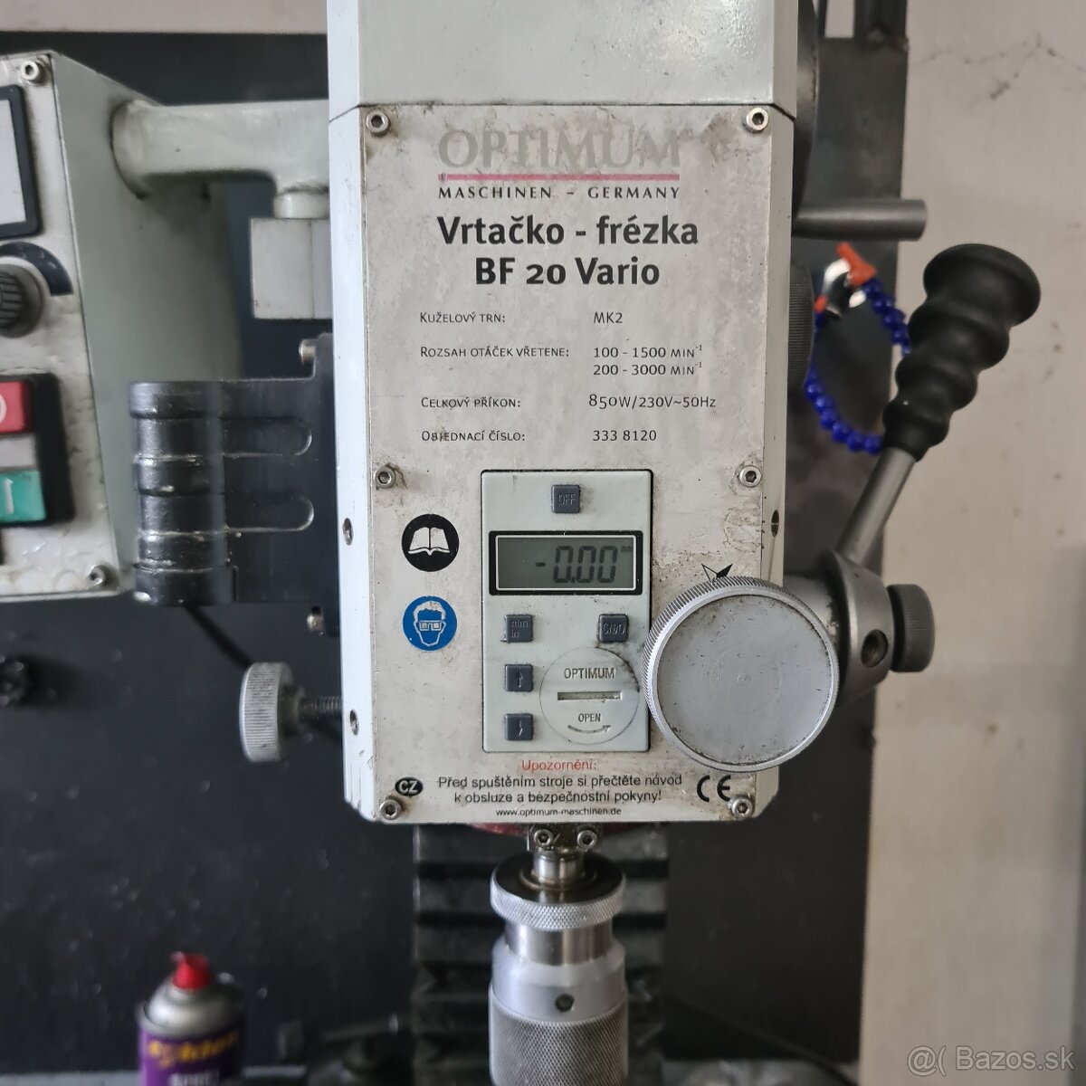 Vrtacko frezka bf 20 vario optimum