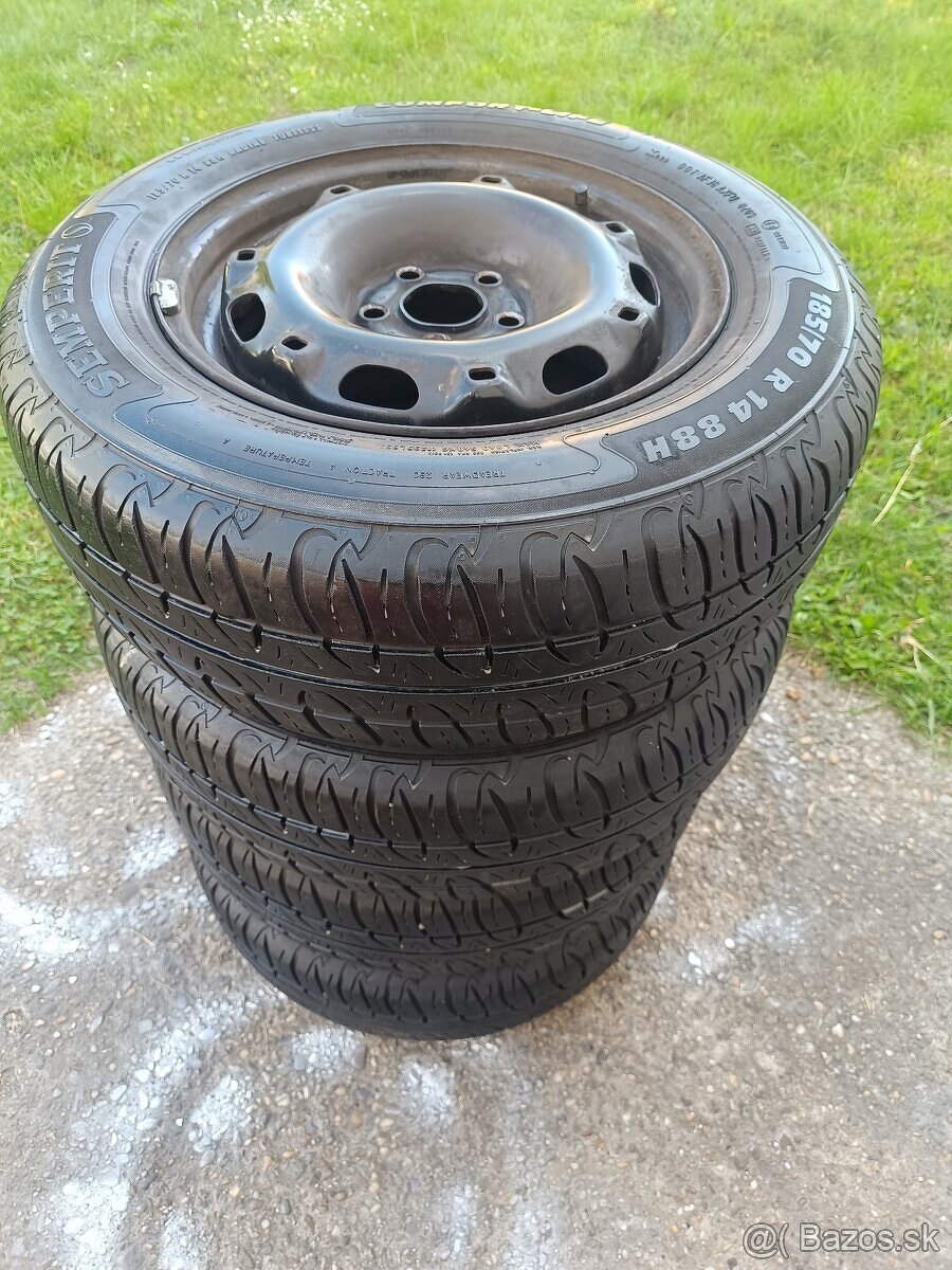 Letné pneumatiky 186/70 R14 na diskoch