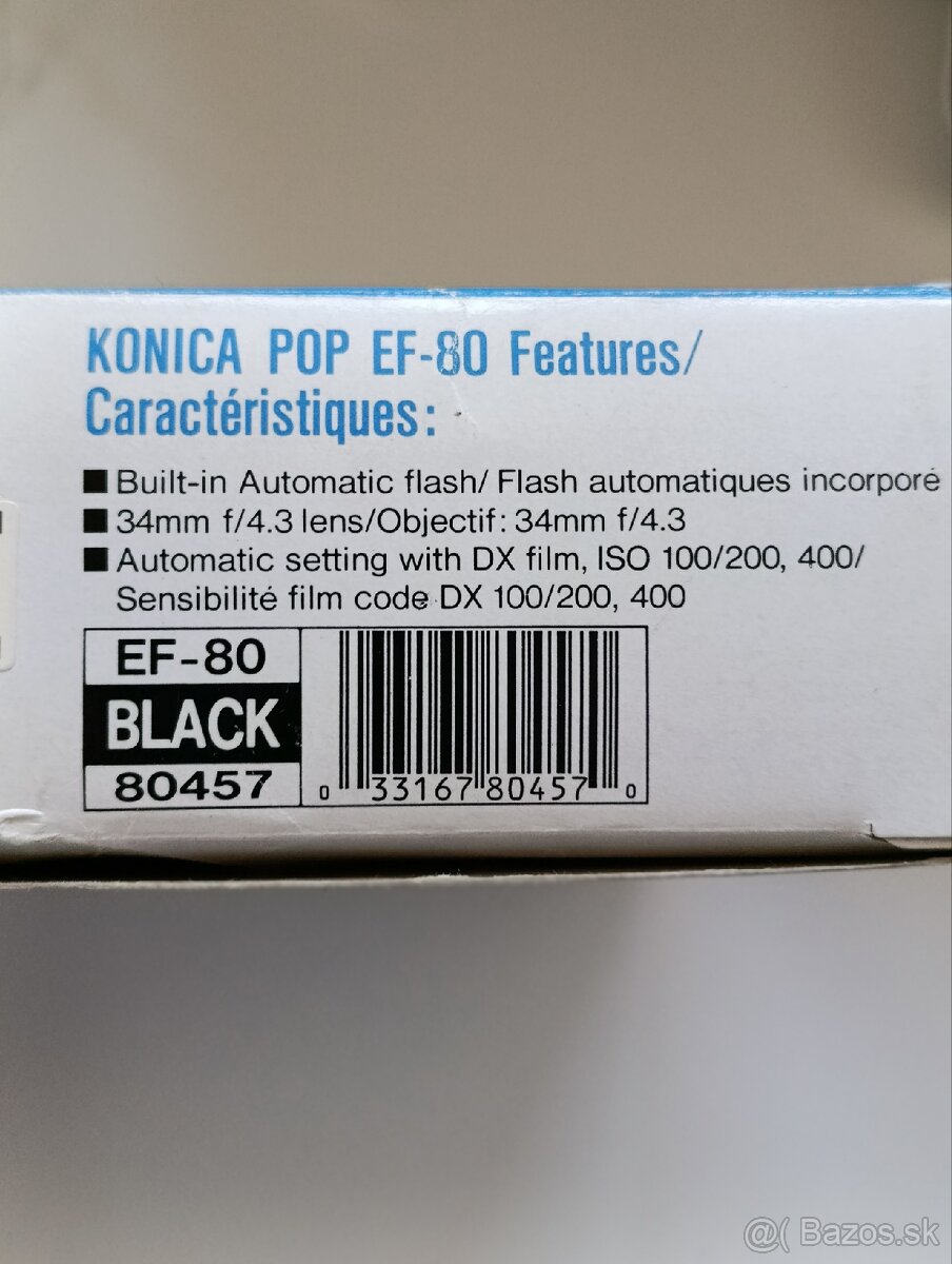 Nepoužívaný analógový fotoaparát Minolta