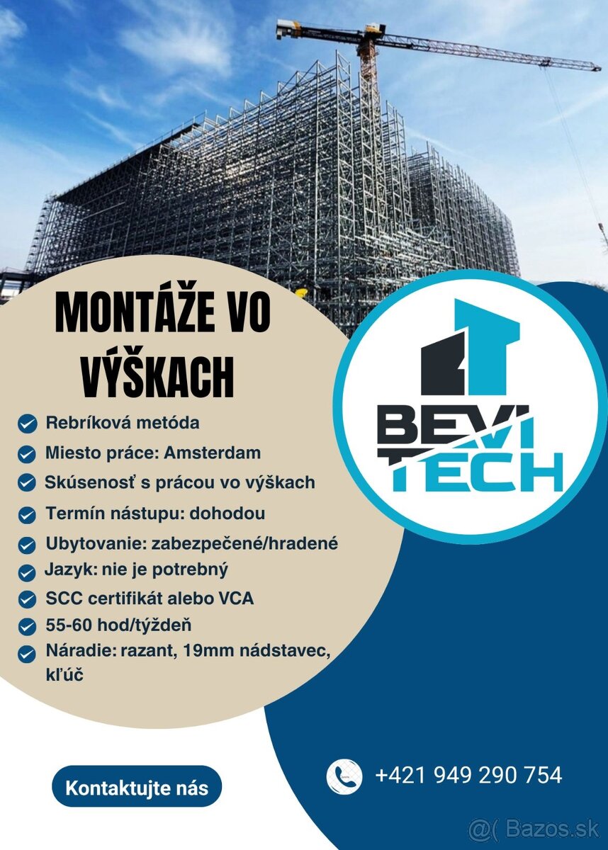 Výškový montér - konštrukcie