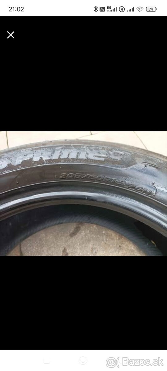 Predám pneumatiky 205/60R 16