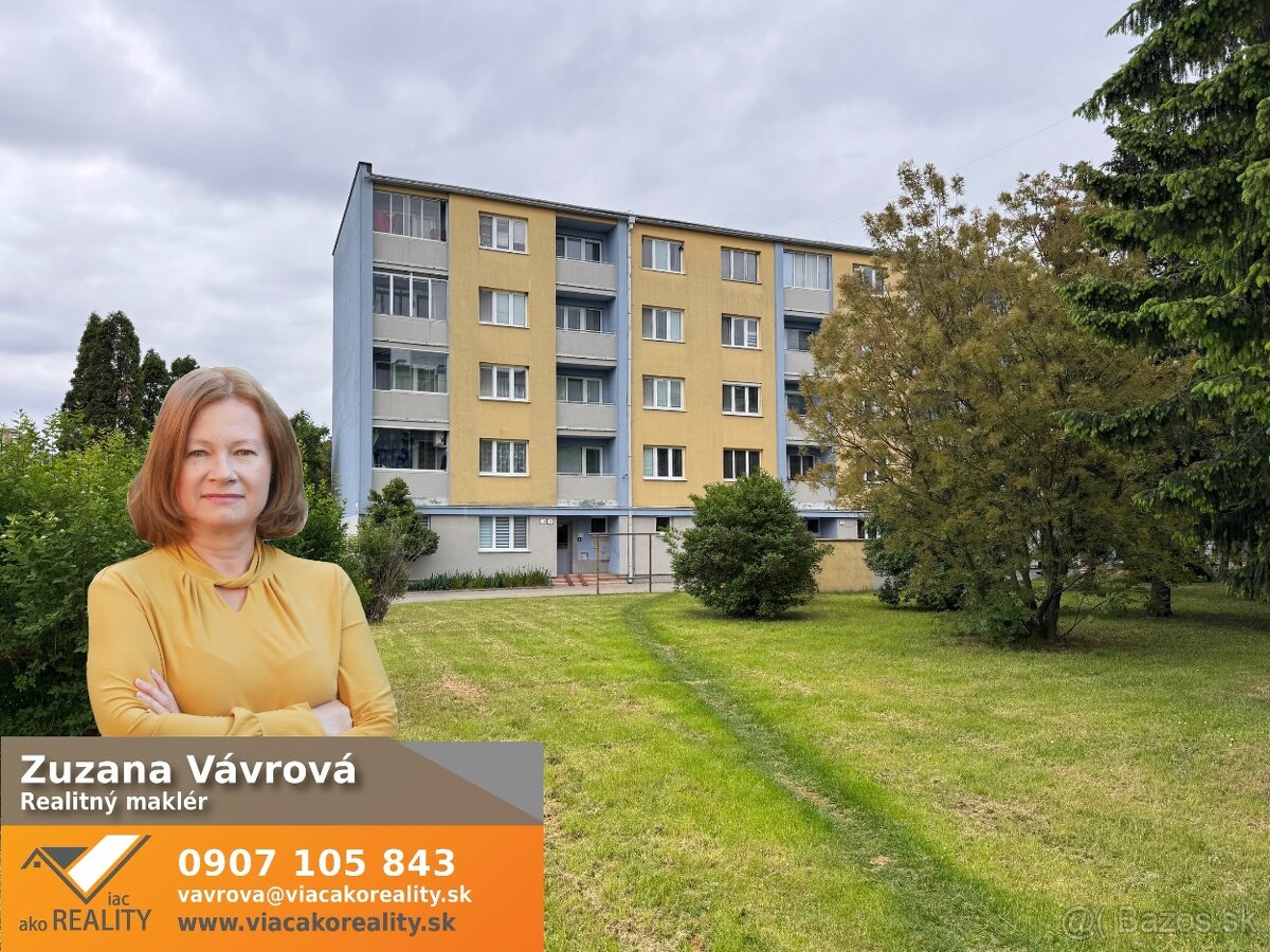REZERVOVANÉ Najlacnejší 3 izbový byt v Skalici, 64 m2