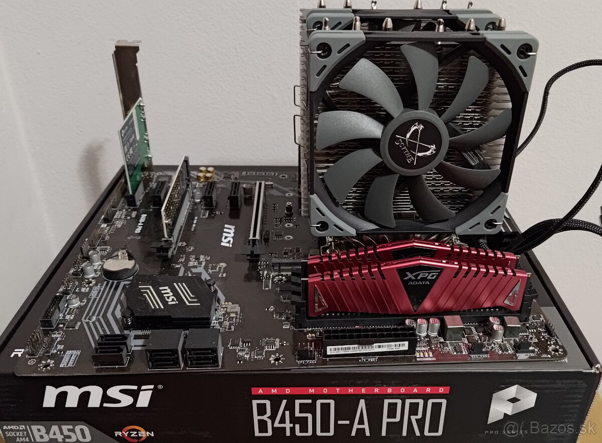MSI základná doska B450 a grafická karta 2060S
