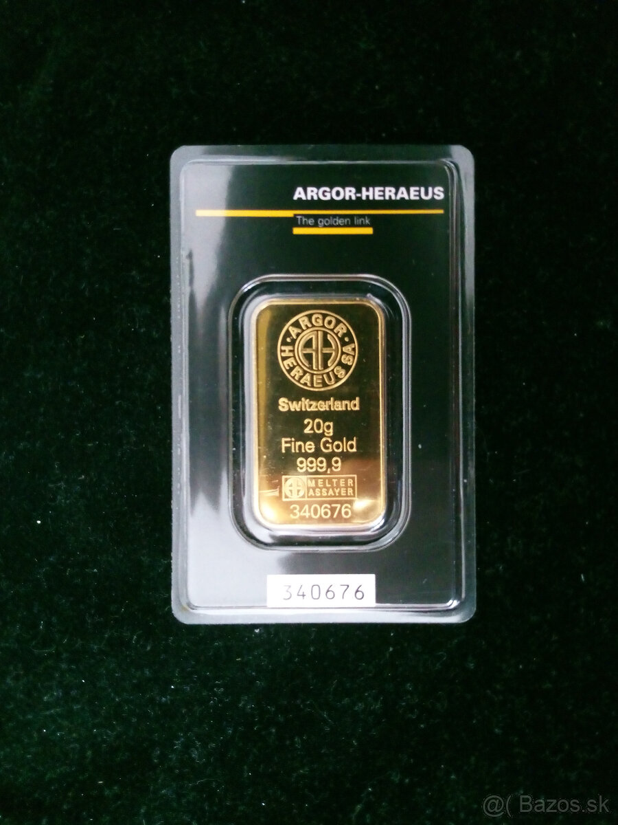 Investičné zlato 20g