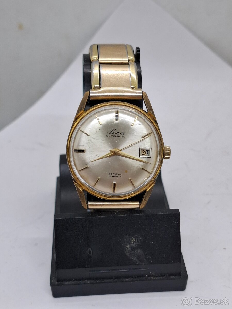 Predám funkčné náramkové hodinky LECA Automatic 25 jewels sw