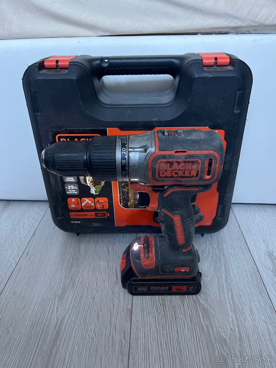 Aku vŕtačka Black-Decker