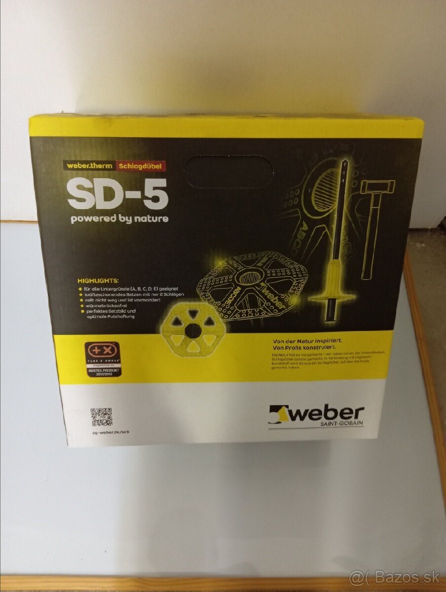 Hmoždinky Weber SD-5 weber.therms (100 kusov)