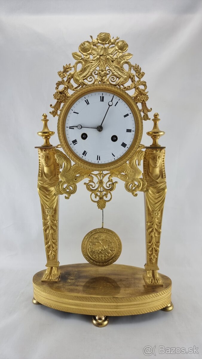 Vyše 200.ročné empírové hodiny -42.5 cm