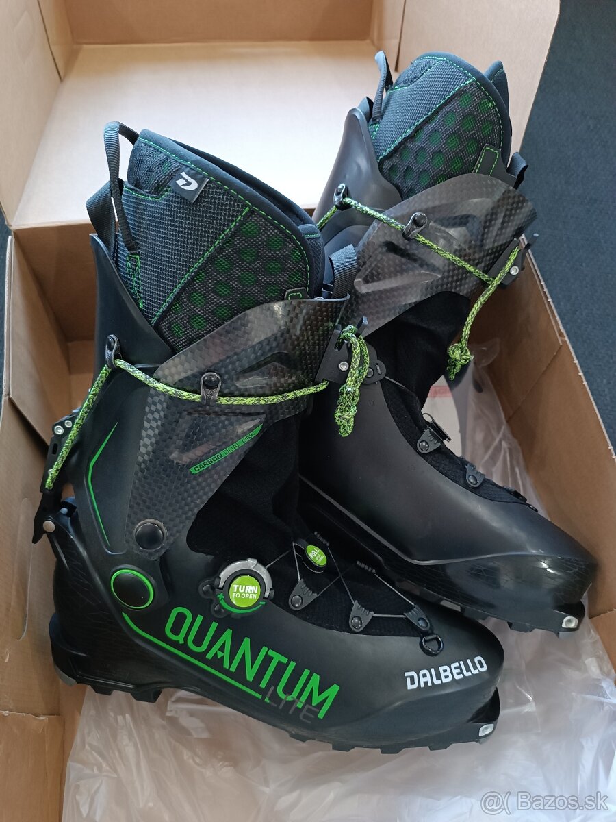 SKIALPOVÉ LYŽIARKY DALBELLO QUANTUM LITE UNI BLACK CARBON 29