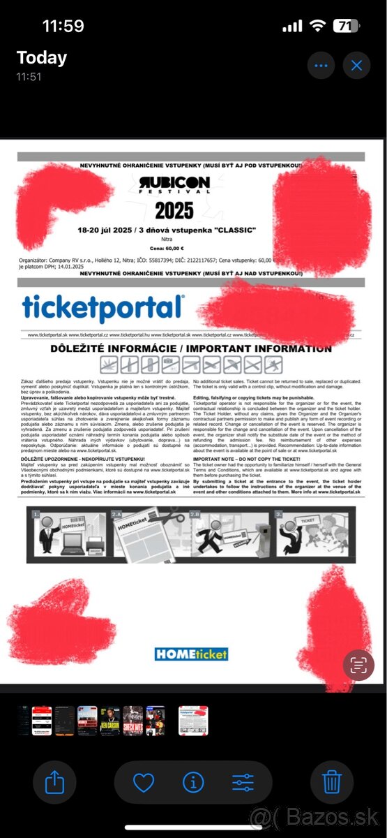 CLASSIC 3-DAY RUBICON FESTIVAL TICKET(VSTUPENKA)