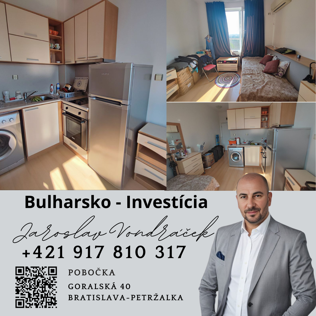 EXKLUZÍVNE Skvelá investícia kompaktné štúdio 4 km od Slne