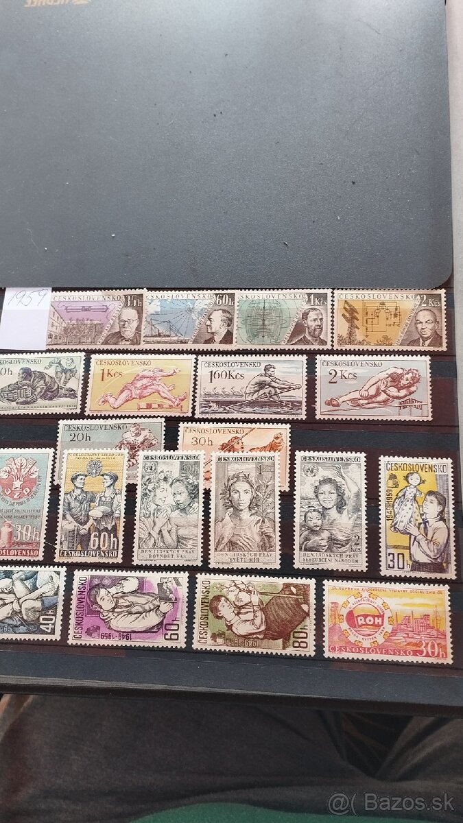 Známky Československo kompletní rok 1959