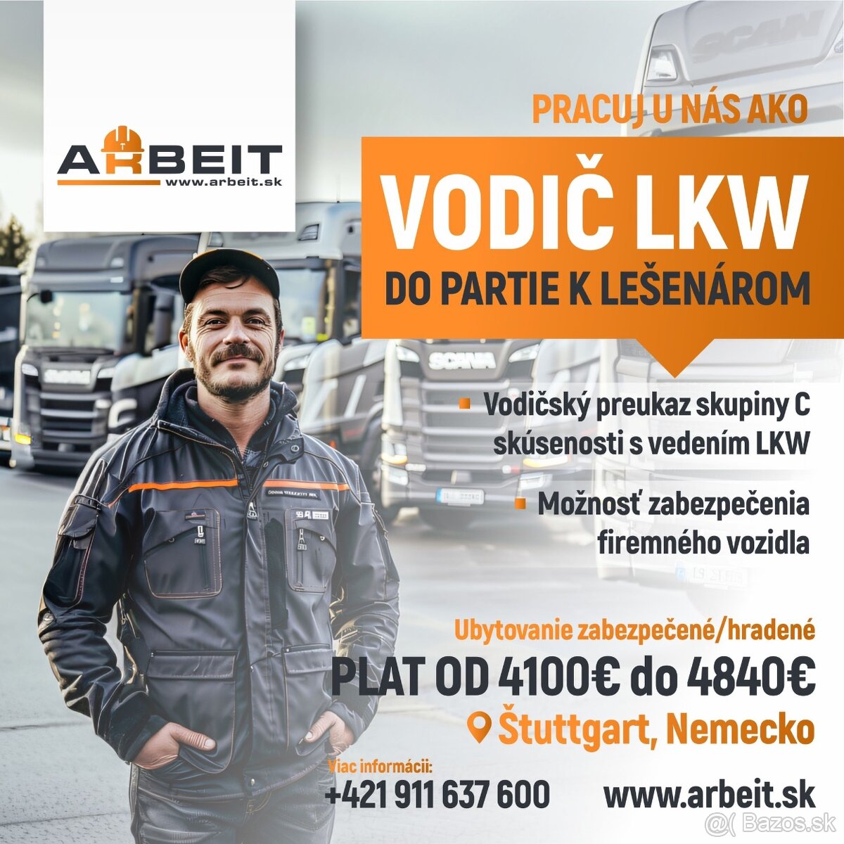 VODIČ LKW k lešenárom / KOBLENZ / STUTGART / NEMECKO