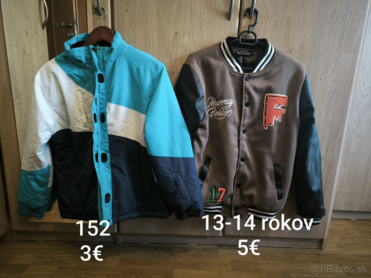Predám chlapčenské zimné bundy