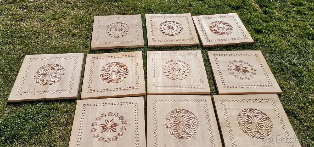 Ručne vyrezávané ozdobné dosky