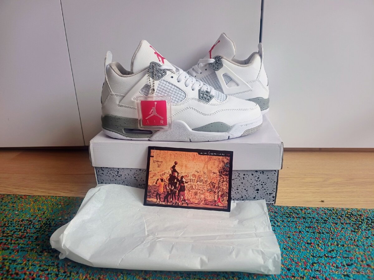 Jordan 4 white cement