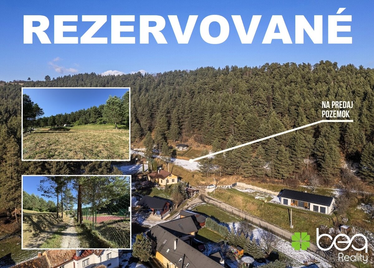 REZERVOVANÝ: Pozemok na výstavbu chaty, Katúň-Sp. Podhradie