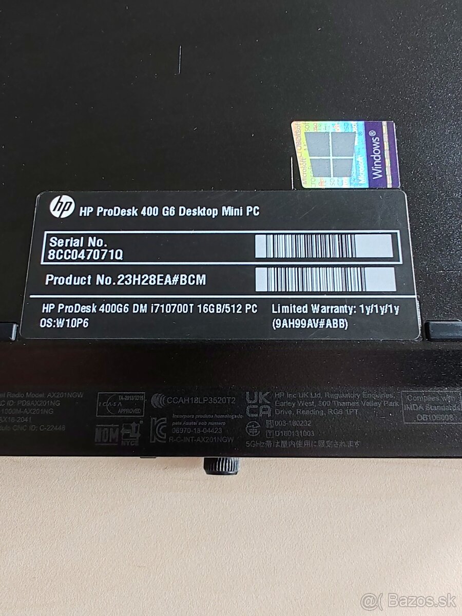 HP ProDesk 400 G6 mini 16/512GB