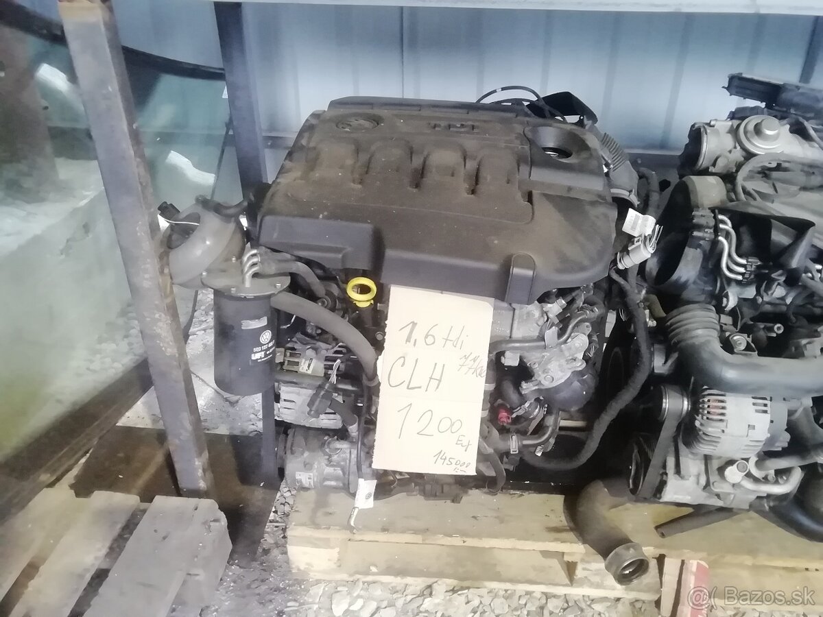 Motor 1,6 tdi 77 kW CLH volkswagen group comonreal