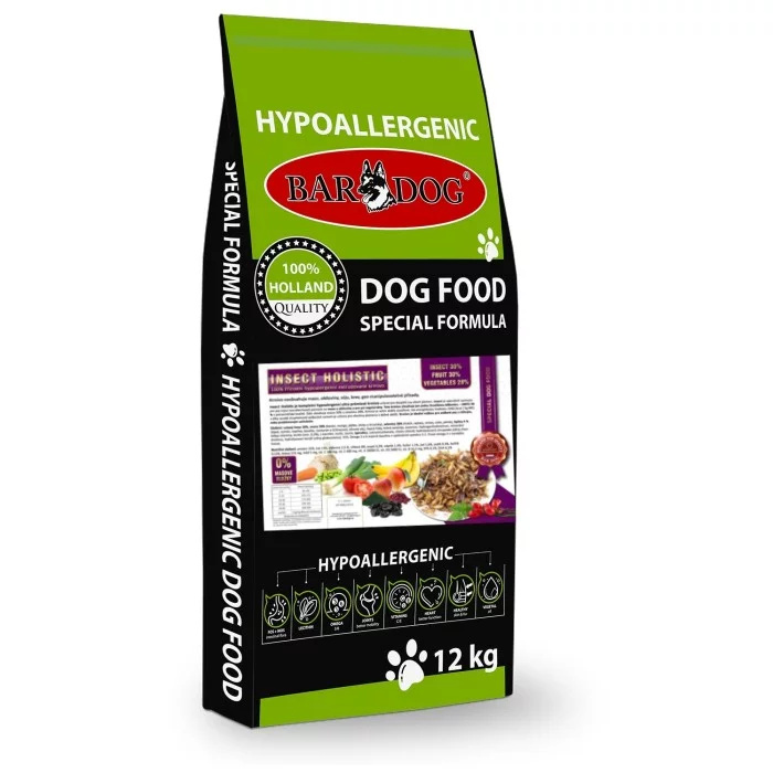 Hypoalergénne granule Bardog Hypo Insect Holistic 22/12