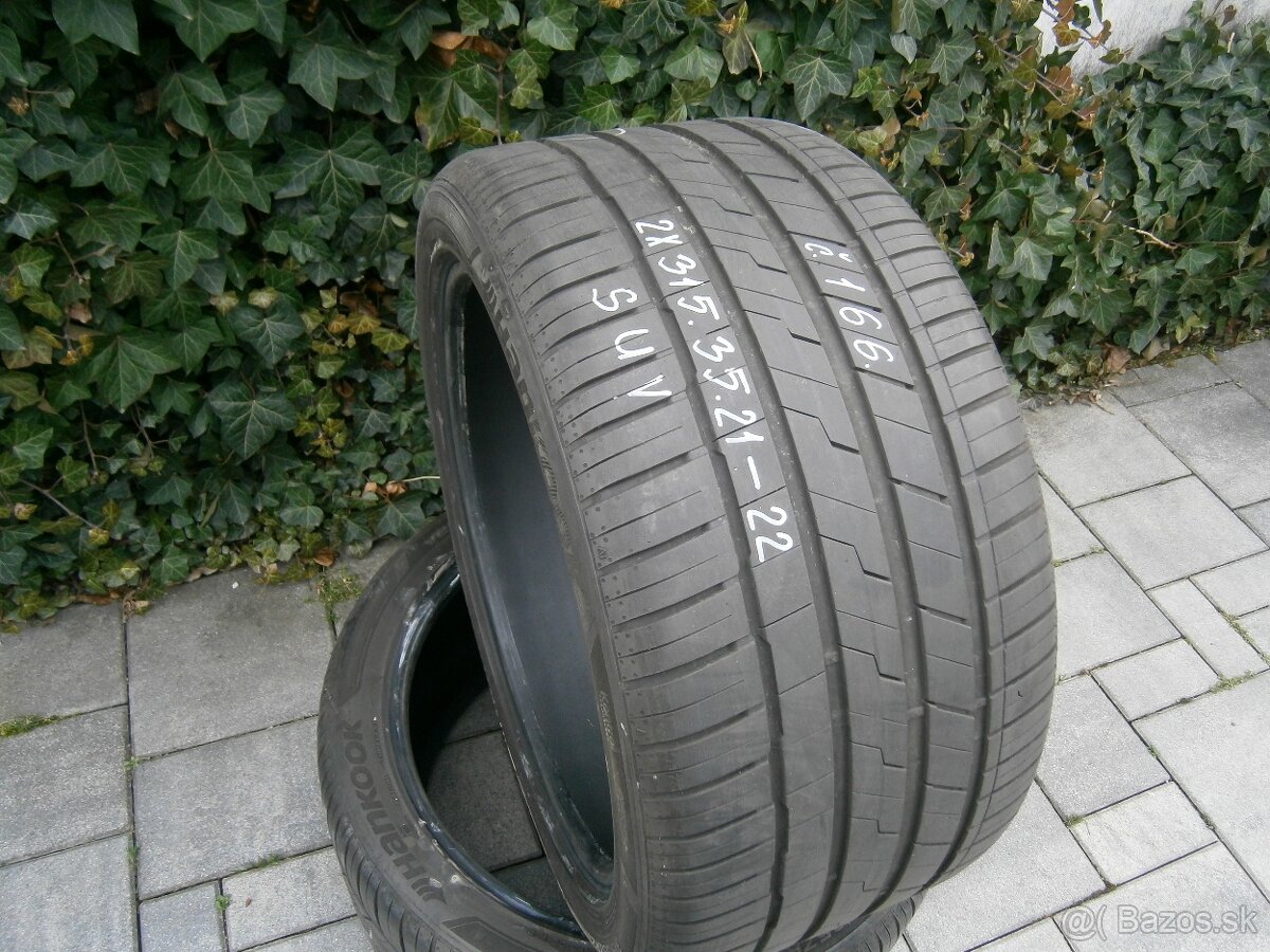 Predám 2x letné pneu Hankook SUV 315/35 R21 111YXL