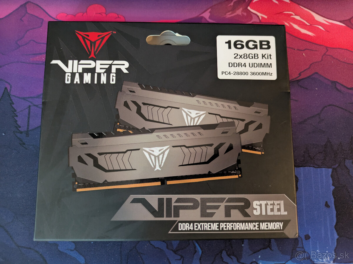 RAM 16GB KIT DDR4 Patriot Viper Steel 3600Mhz CL18