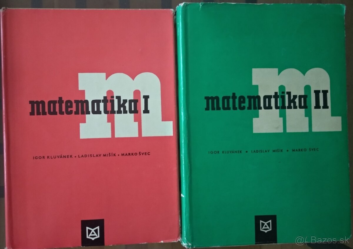 Matematika, stredoškolské a vysokoškolské učebnice a zbierky