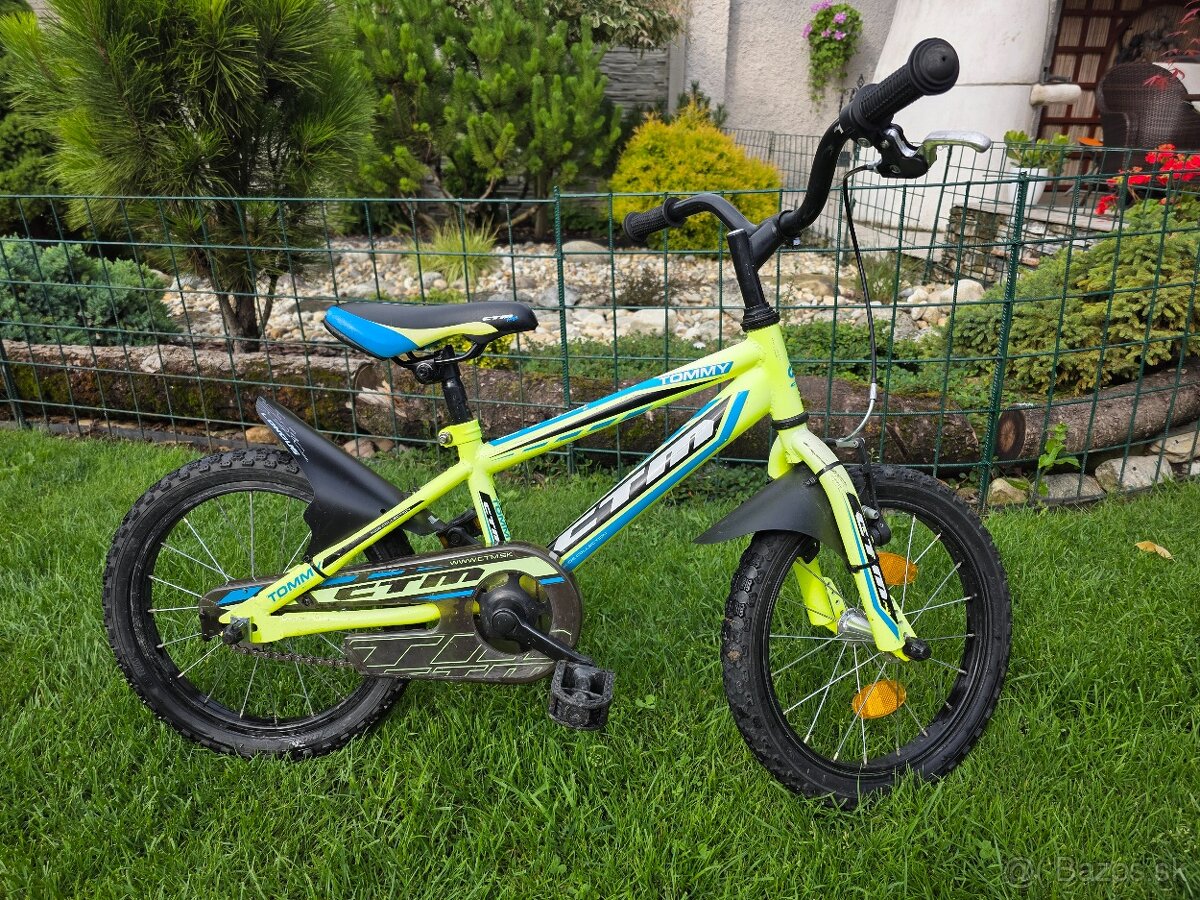Detský bicykel CTM Tommy – 16” – ideálny pre deti 3–6 rokov
