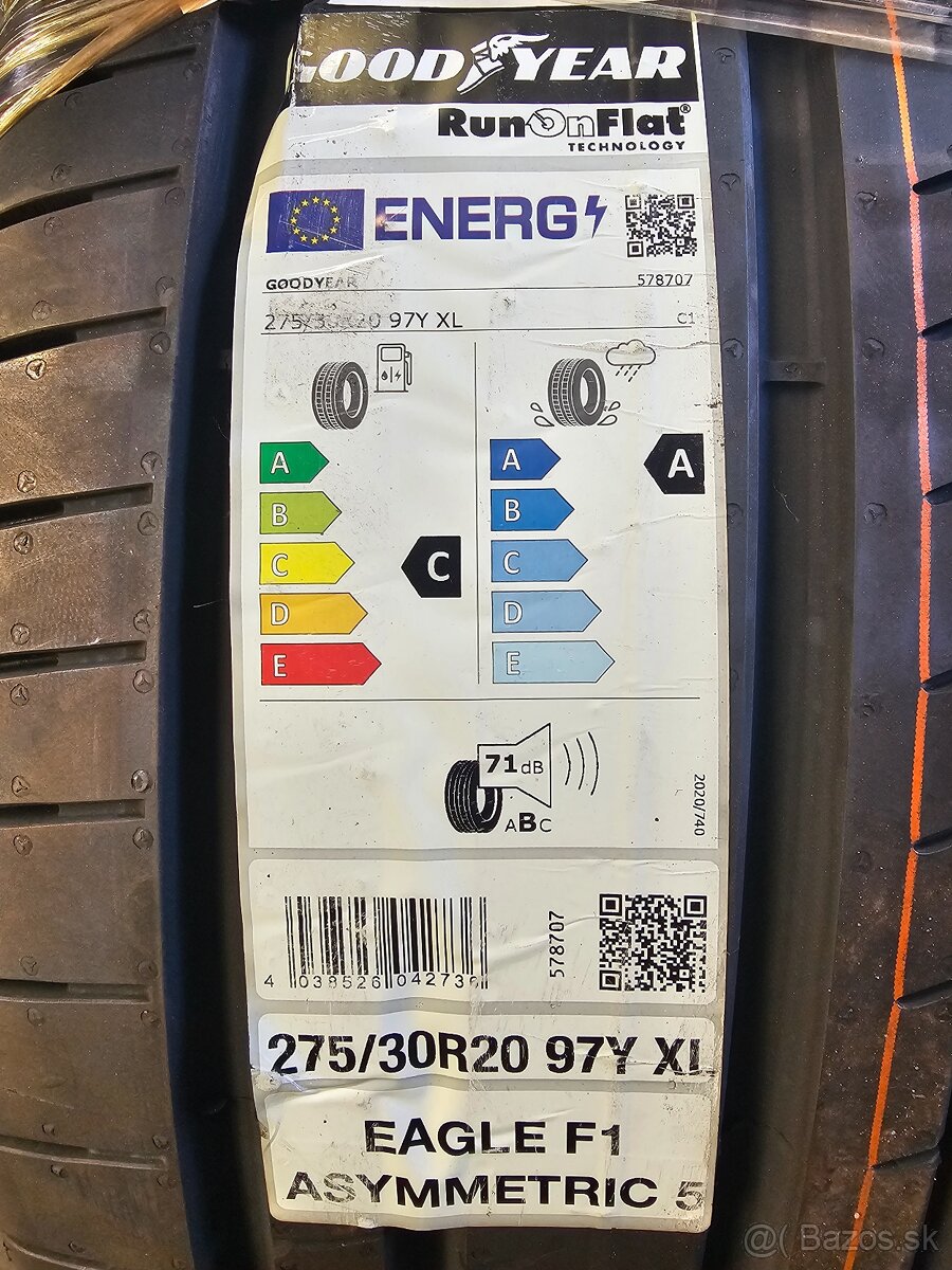 Nová Goodyear 275/30 R20