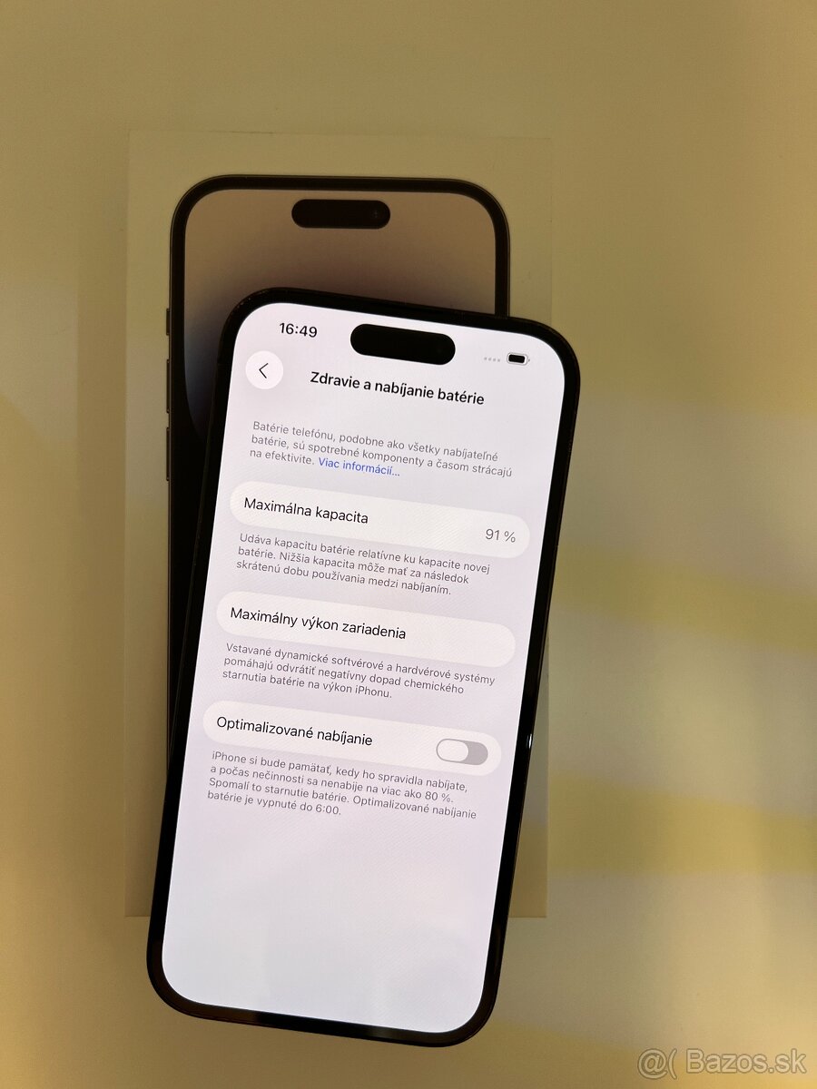 IPHONE 14 PRO SPACE BLACK 128GB ZÁRUKA - VEĽMI DOBRÝ STAV