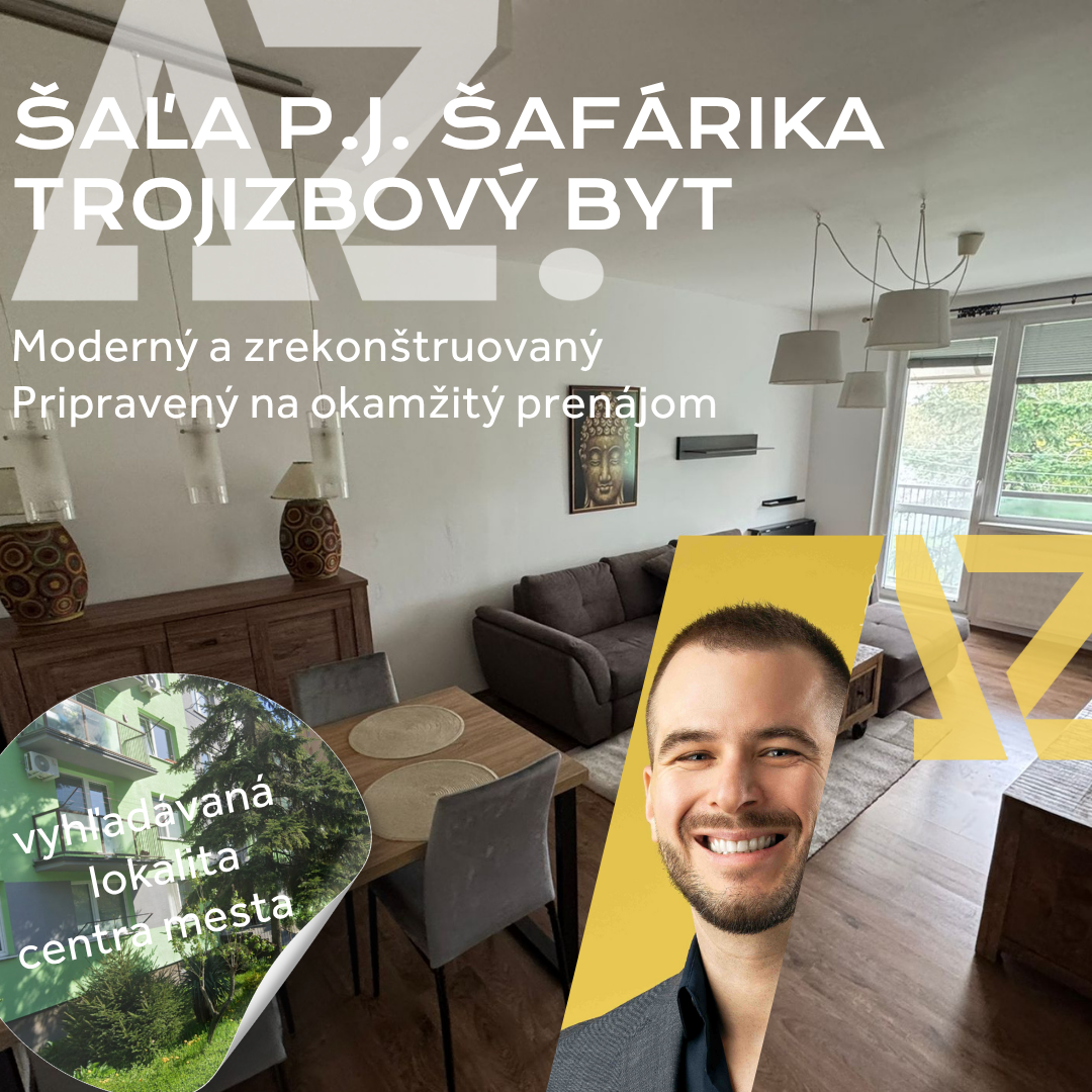 3-izbový moderný plne zariadený byt na prenájom v Šali