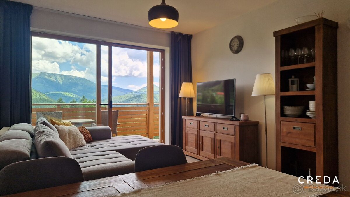 CREDA | predaj 2-izbový apartmán s garážou, Donovaly