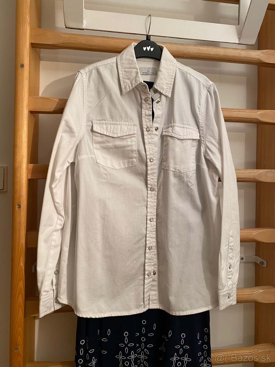 Biela dámska košeľa