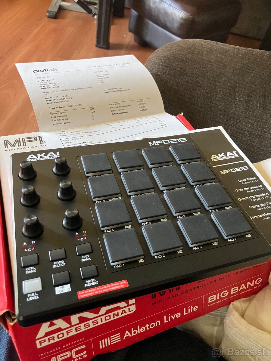 MPC pad kontrolér - AKAI MPD218