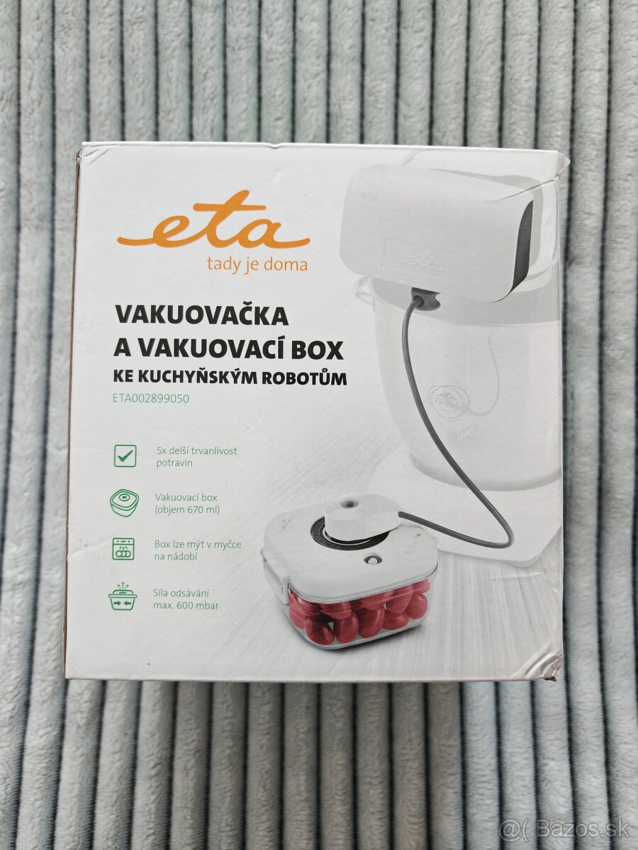 ETA vakuovačka a nádoba na vákuovanie nová nepoužitá