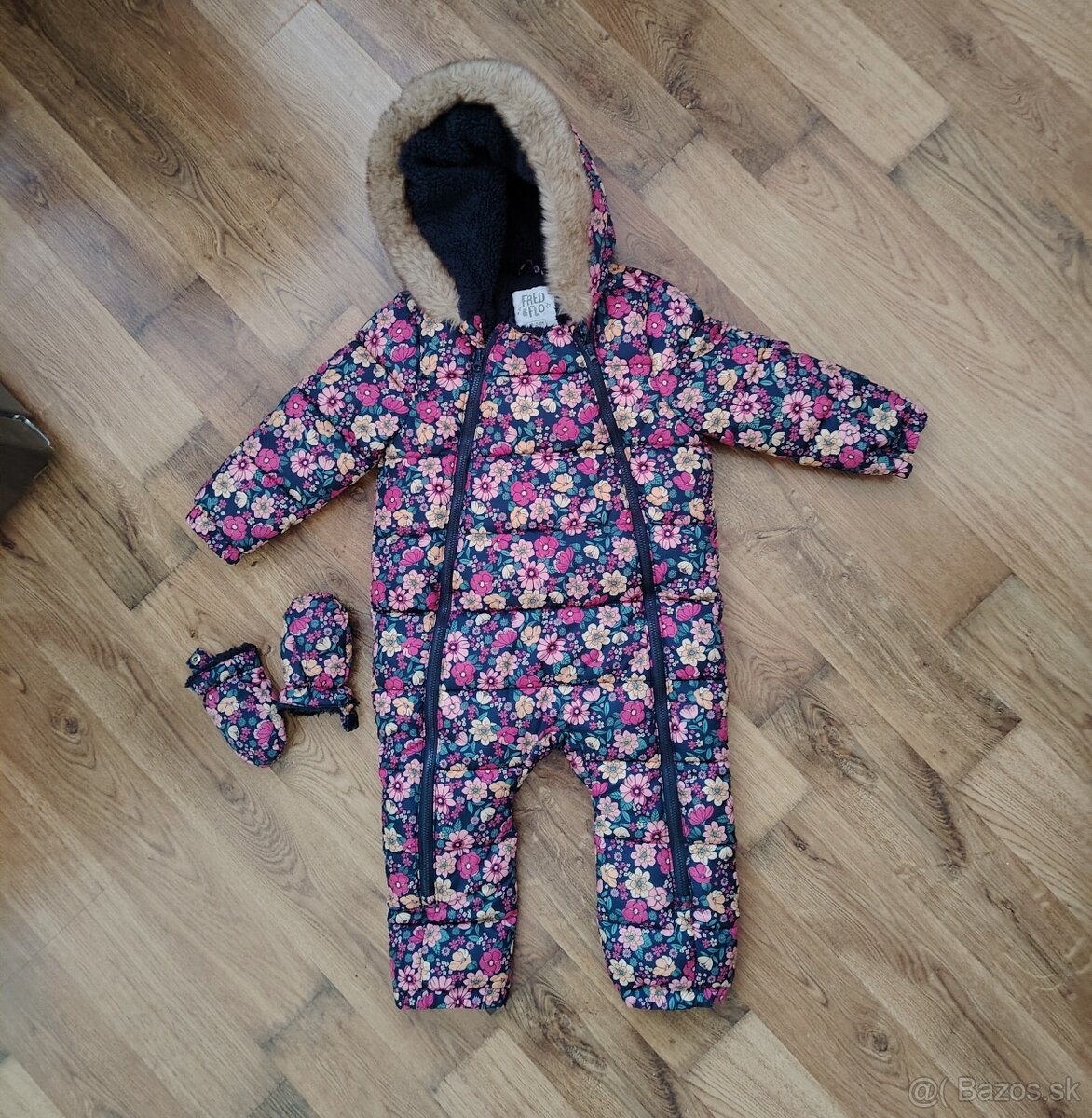 Zimná kombinéza 18-24m pre dievčatko